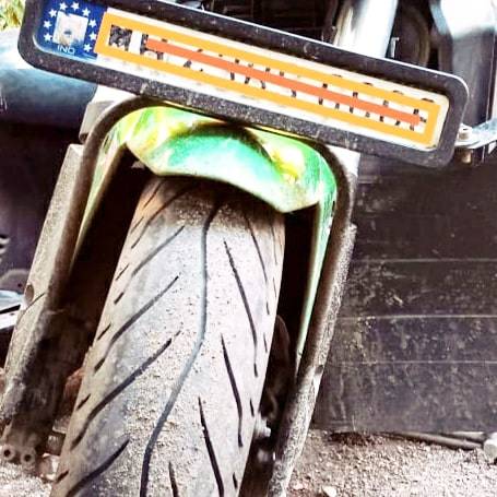 number plate holder for dominar 400